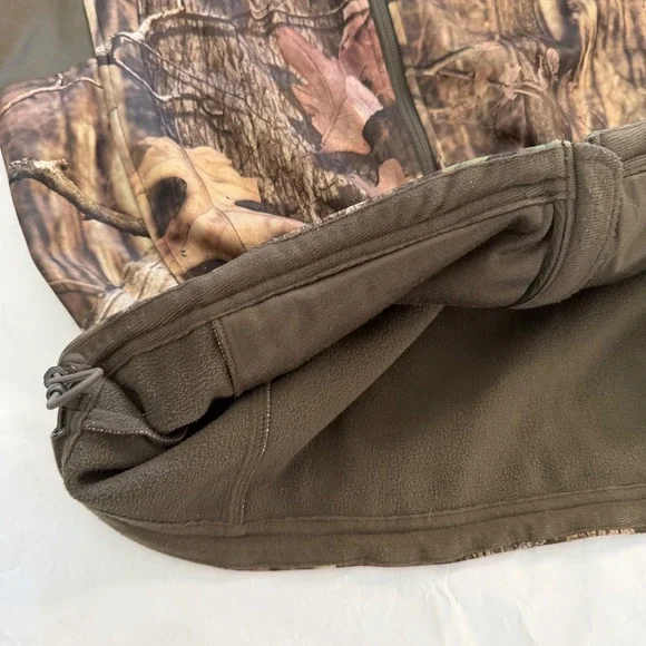 Field & Stream Realtree Camo Softshell Jacket Mens L Zip Hydro No Scent Hunting